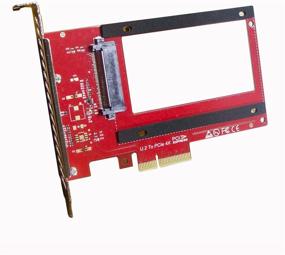 img 4 attached to 💥 High-Performance DMLIANKE U.2 to PCIe Adapter for CHIA Coin Mining with U.2 NVME SSD Support - Red Color