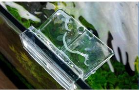 img 1 attached to 🐠 Set of 4 Clear Acrylic Aquarium Fish Tank Glass Cover Clips for Support and Holder
