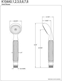 img 1 attached to Королевская латунная сантехника Kingston K104A1 Метрополитен Полированная.