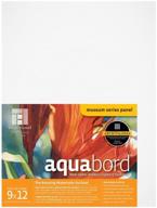 🎨 ampersand art supply watercolor painting panel: museum grade aquabord, 9x12, white logo