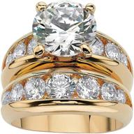 💎 exquisite palm beach jewelry: gold plated zirconia women's collection for stunning elegance! logo