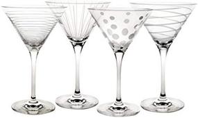 img 4 attached to 🍸 Mikasa Cheers Martini Glass Set, 10-Ounce, Pack of 4