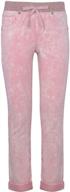 buffalo girls knit pants pink logo