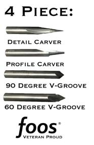 img 2 attached to 💎 Premium FOOS Carbide Carving Tools for Optimal Carbide Carving Performance