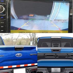 img 2 attached to Waterproof Rear View Backup Camera for Ford F150 2015-2018 with Tailgate Handle - Enhanced Night Vision, Vehicle Safety, Reversing Assistance - Black