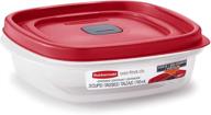 🔍 контейнер для хранения продуктов с прорезями на крышке rubbermaid 2030328 easy find, 3 чашки (4): организуйте и сохраните остатки логотип