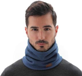 img 3 attached to 🧣 Ultimate Protection: NovForth Double Layer Infinity Windproof Scarves - The Must-Have Men's Accessories for Exceptional Comfort and Warmth