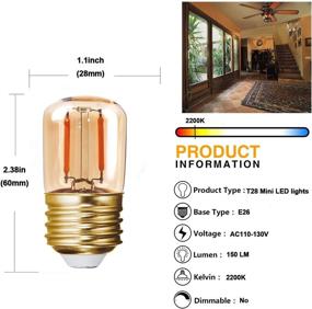 img 3 attached to 💡 Efficient Dimmable Tubular Antique Filament LED Bulb: A Vintage Charm with Modern Flexibility