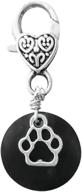 powerful shungite pet collar charm- harnessing natural protection for dogs and cats with durable black crystal stone- ideal for backpacks, totes, and key chains logo