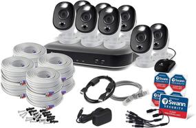 img 3 attached to 📷 Swann Home Security Camera System 8 Channel 8 Bullet Cams 4K DVR Indoor Outdoor Wired Surveillance CCTV Color Night Vision Motion Sensor Lights Alexa Google 2TB HDD SWDVK-855808WL