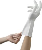 🧤 mr. clean bliss premium medium latex-free gloves - white (1 pair) logo