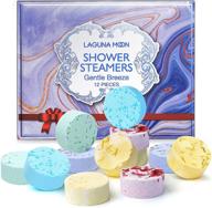 🚿 lagunamoon shower steamers aromatherapy set of 12 for relaxation, shower bomb with essential oils for home spa, ideal self care gifts for women, relaxation gifts for moms logo