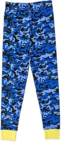 img 2 attached to 🦖 LEGO Jurassic World Dinosaur Pajamas for Boys, 3pc Cotton Kids' PJs with Shorts, Boys Size 4 to 10