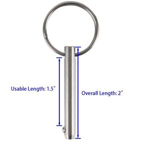 img 3 attached to Release Diameter Overall Stainless Hardware Fasteners