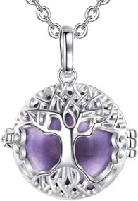 img 4 attached to 🌳 AEONSLOVE Angel Caller Balls, Pregnancy Bola Necklace with Celtic Tree of Life Pendant - Harmony Balls for Pregnant Women, Mexican Bola, Mom-to-Be Gifts - 30-inch Silver Maternity Necklace