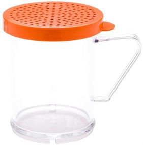 img 2 attached to 🧂 10 oz Clear Plastic Dredge Spice Shaker with Rose Medium Lid - Polycarbonate Seasoning, Sugar, Spice Shaker - Restaurant Style - RW Base - 1ct Box - Restaurantware