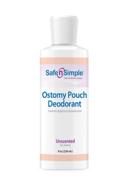 🧴 safe n' simple ostomy pouch deodorant: reliable odor control for ostomy bags - blue, 8 fluid ounce logo