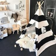 🏕️ striped children's teepee for tiny spaces логотип