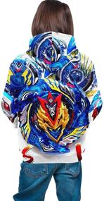 img 1 attached to 🔥 JHBKZS Beyblade Burst Evolution Stylish Teen Hoodie | Ages 7-20, Unisex