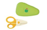 🍽️ japan richell baby food sicssors tool with case - cut and store baby food with ease logo