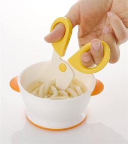 img 1 attached to 🍽️ Japan Richell Baby Food Sicssors Tool with Case - Cut and Store Baby Food with Ease