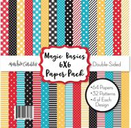 magic basics 6x6 pattern paper pack for disney - scrapbook and card making - double-sided 6x6 collection with 64 sheets - by miss kate cuttables logo