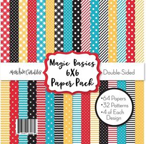 img 1 attached to Magic Basics 6x6 Pattern Paper Pack for Disney - Scrapbook and Card Making - Double-Sided 6x6 Collection with 64 Sheets - by Miss Kate Cuttables