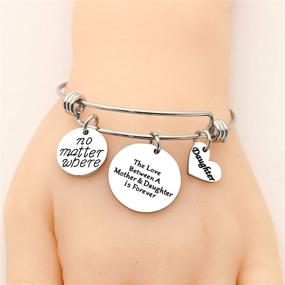 img 2 attached to 💕 Eternal Love in Every Mile: Mother Daughter Bangle Bracelets - The Unbreakable Bond