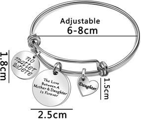 img 3 attached to 💕 Eternal Love in Every Mile: Mother Daughter Bangle Bracelets - The Unbreakable Bond