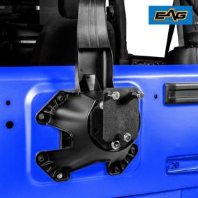 img 2 attached to 🚗 EAG Spare Tire Relocation Bracket Compatible with 2007-2018 Jeep Wrangler JK