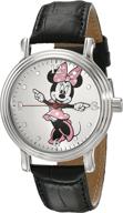 🕒 женские наручные часы disney w001875 с минни маус: стильный аналоговый кварцевый хронометр логотип