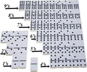 img 1 attached to 🎲 Standard Domino Double Tournament Set by Dominoes