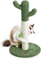 🌵 premium lesure cactus cat scratching posts: ideal sisal rope cat scratcher with ball for indoor cats & kittens logo