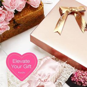 img 2 attached to 🎁 Rose Gold Apparel Gift Boxes with Lids, 11x8.5x1.5 Inches, Clothing Gift Boxes with Grain Texture, Rose Gold Gift Wrap Boxes - Set of 12