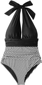 img 3 attached to CUPSHE Swimsuit Keeping Accompained Swimwear: Stylish Women's Clothing for Beach and Pool