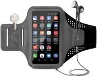 📱 movoyee cell phone running armband - iphone armband 12 11 pro max xs xr x 8 7 6 plus se/smartphone holder for workout/sport/exercise/fitness/jogging/gym touch id sleeve logo