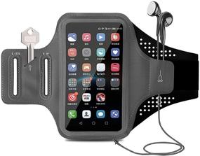 img 4 attached to 📱 MOVOYEE Cell Phone Running Armband - iPhone Armband 12 11 Pro Max Xs Xr X 8 7 6 Plus SE/Smartphone Holder for Workout/Sport/Exercise/Fitness/Jogging/Gym Touch ID Sleeve