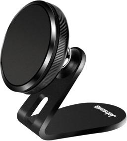 img 4 attached to 📱 Jebsens Magnetic Phone Car Mount: Universal Holder for Smart Phones - Metal Dashboard Stand, Black