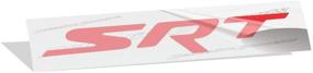 img 3 attached to 🚙 SRT Rear Emblem Overlay Decal Sticker Reflective Concepts - Jeep Grand Cherokee SRT 2014-2021 (Color: Gloss Red)