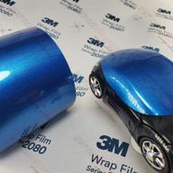 🚗 3m 1080 g227 глянцевая синяя металлическая автомобильная пленка виниловая - 5 футов x 2 фута (10 кв. футов) логотип