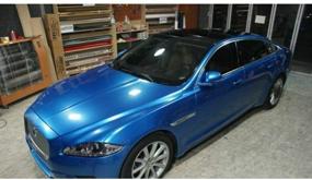 img 2 attached to 🚗 3M 1080 G227 Gloss Blue Metallic Car Wrap Vinyl Film - 5ft x 2ft (10 Sq/ft)