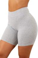 🍑 aurgelmir women's high waist booty gym yoga pants butt lifting sports leggings basic biker shorts for workout logo