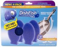dishfish cp103-4: the ultimate 4 sponge little scrubber for spotless dishes logo