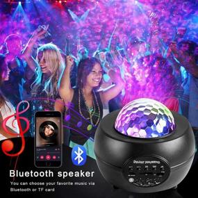 img 1 attached to 🌌 Enhance Your Bedroom Ambiance with the Galaxy Projector Star Light Projector for Kids and Adults - Timer, Music Speaker, 10 Colors Modes, and Remote Control Included!