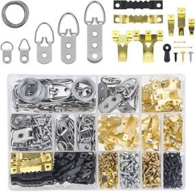 img 3 attached to 🖼️ DYWISHKEY Heavy Duty Picture Hanging Kit - 815 PCS Assorted Picture Hangers Hooks, Nails, and Screws for Wall Mounting - Picture Hangers Assortment Kit