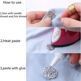 img 1 attached to Crystal Rhinestone Diamond Birthday Decorations Sewing