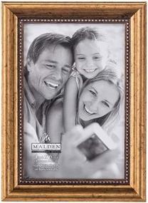 img 4 attached to 🖼️ Malden International Designs 2177-46 Classic Gold Wood Picture Frame (4x6) - Timeless Elegance to Display Cherished Memories