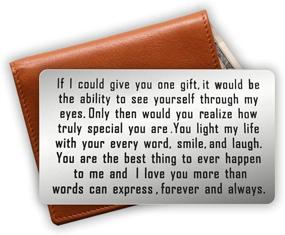 img 3 attached to 🎁 AKTAP Engraved Wallet Insert - Perfect Birthday, Graduation, Encouragement & Deployment Gift for Boyfriend