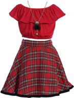 👗 stunning holiday fashion: igirldress little girls red black velvet plaid dress, perfect for fall and christmas festivities! 3mos-12 logo