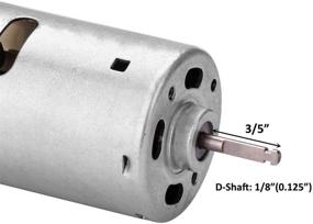 img 3 attached to 🚐 12 Volt RV Vent Motor: D-Shaft 1/8" Replacement Motor for Travel Trailer Camper Bathroom Exhaust Vent Range Hood